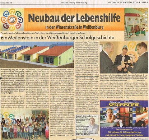 Energieeinsparkonzept und -nachweis Neubau der Lebenshilfe Energieeinsparkonzept und -nachweis Neubau der Lebenshilfe